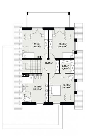 Alwin 4 - Rzut piętra