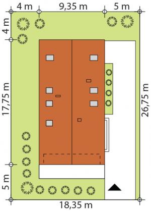 Bono 4 A - Usytuowanie