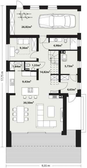 Bono 4 A - Rzut parteru