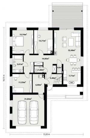 Celio 2 - Rzut parteru