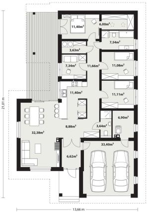 Della 2 - Rzut parteru