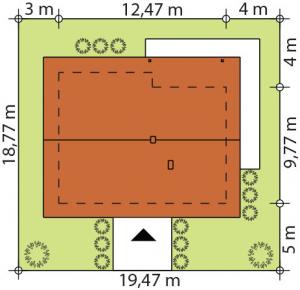 Efi drewniany - Usytuowanie