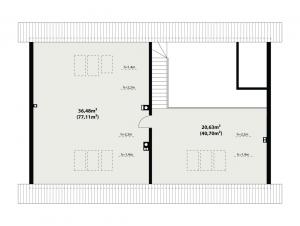 Endo 3 drewniany - Rzut piętra
