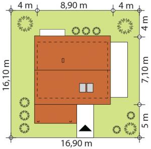 Erna drewniana - Usytuowanie