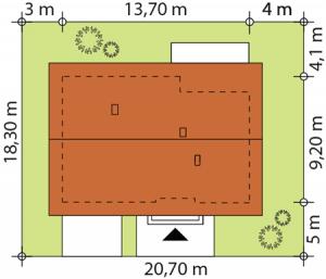 Gaja 2 drewniana - Usytuowanie