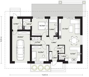 Gaja 4 - Rzut parteru