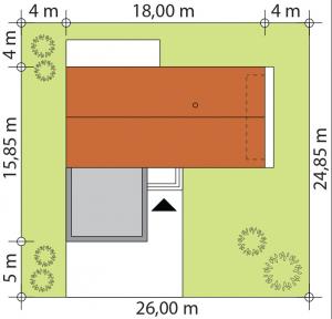 Hana 4 - Usytuowanie
