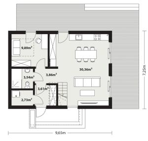 Helen 2 drewniana - Rzut parteru