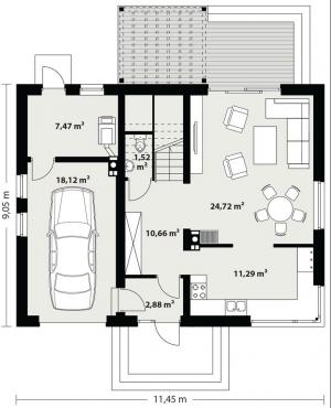 Karmel 3 - Rzut parteru