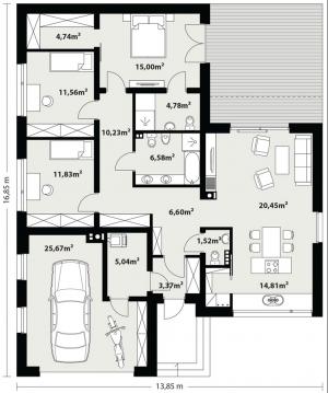 Nila 2 - Rzut parteru