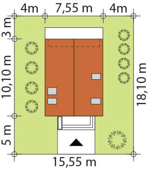 Zuza 2 drewniana - Usytuowanie