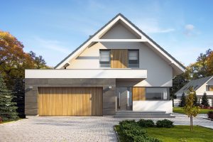 Projekt domu Dana 3 | Nowoczesny dom z poddaszem i garażem