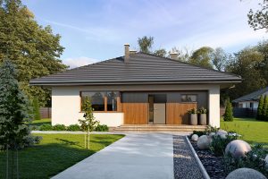 Projekt domu Irysek 5 | Parterowy, nowoczesny i tani w budowie
