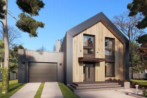 Projekt Miko 2 | Nowoczesny dom z poddaszem i garażem