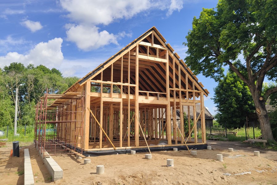 Dom w konstrukcji szkieletowej lekkiej