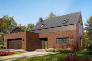 Projekt domu Pulio 3 | Nowoczesna stodoła z garażem i gabinetem