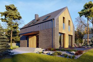 Projekt domu Helen – Nowoczesna stodoła 70m2 na zgłoszenie