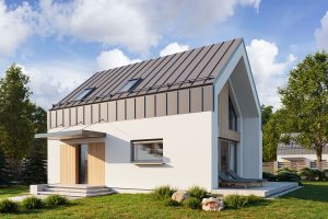 Projekt domu Zuza | Nowoczesna stodoła 70 m2 na zgłoszenie