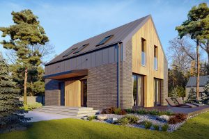 Projekt domu Helen drewniana | Szkieletowy na zgłoszenie