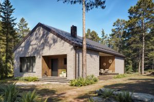 Projekt domu Mati – Nowoczesna stodoła, 3 sypialnie