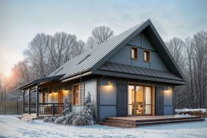 Projekt domu Surażkowo – parterowy dom z werandą w stylu podlaskim