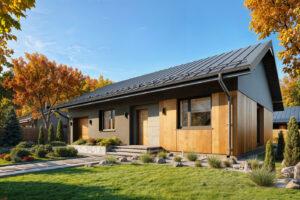 Projekt domu Gaja 4 drewniana – parterowy dom szkieletowy