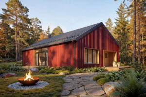 Projekt domu Mati drewniany | Parterowy dom szkieletowy